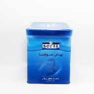 سوفیا چای سیاه معطر قوطی 4گوش آبی 450گرمی